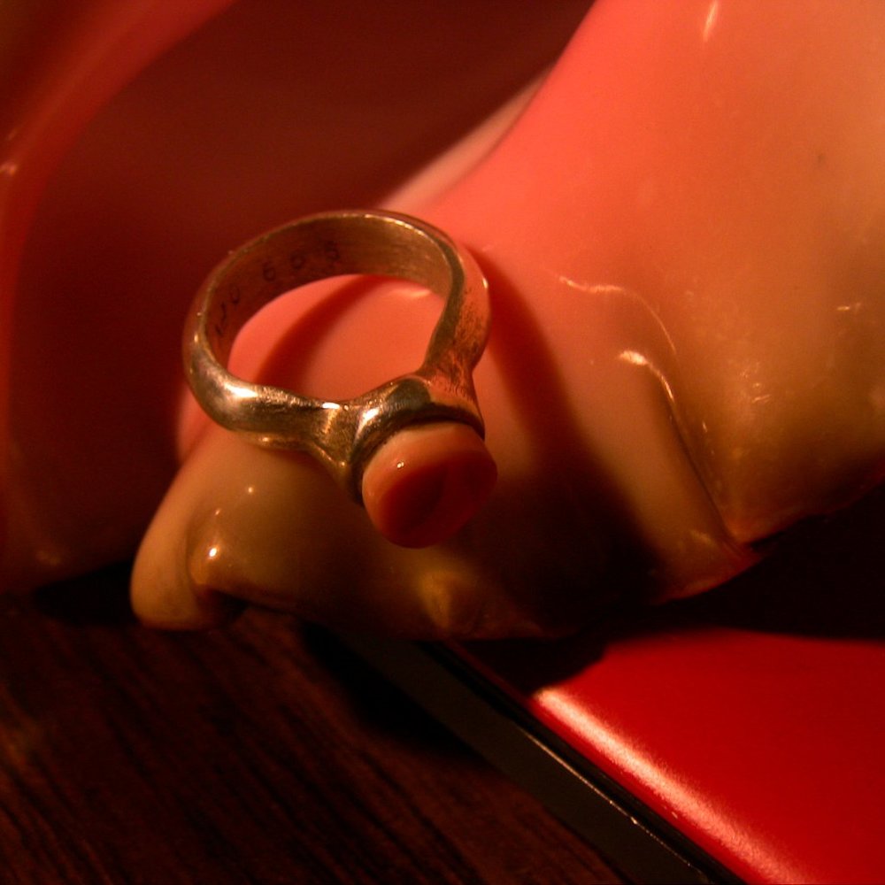 Pink Conch Shell handmade ring - Picture 6 of 8